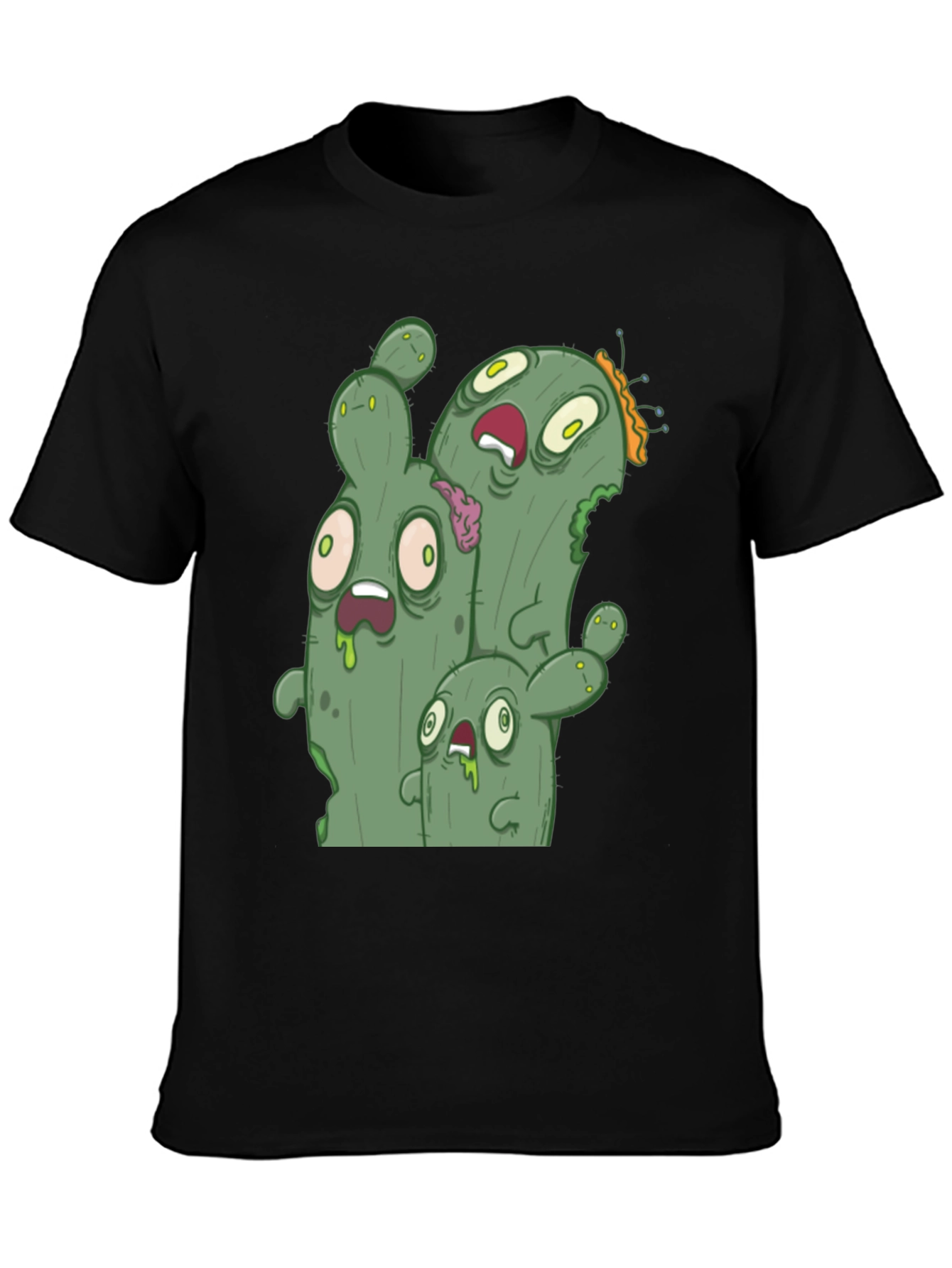 Zombie Cactus Graphic Tee - Black