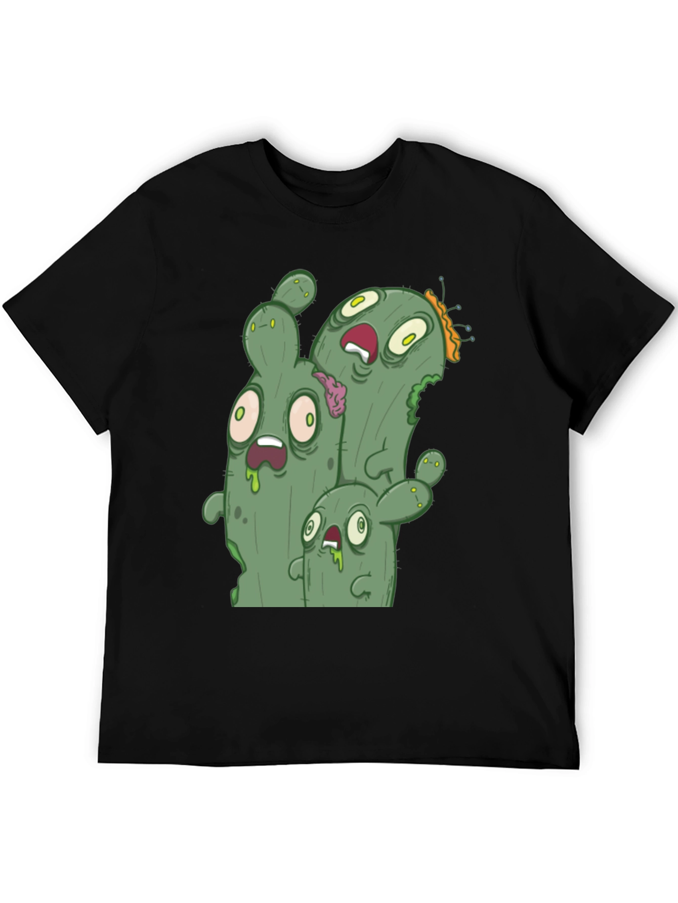 Zombie Cactus Graphic Tee - Black