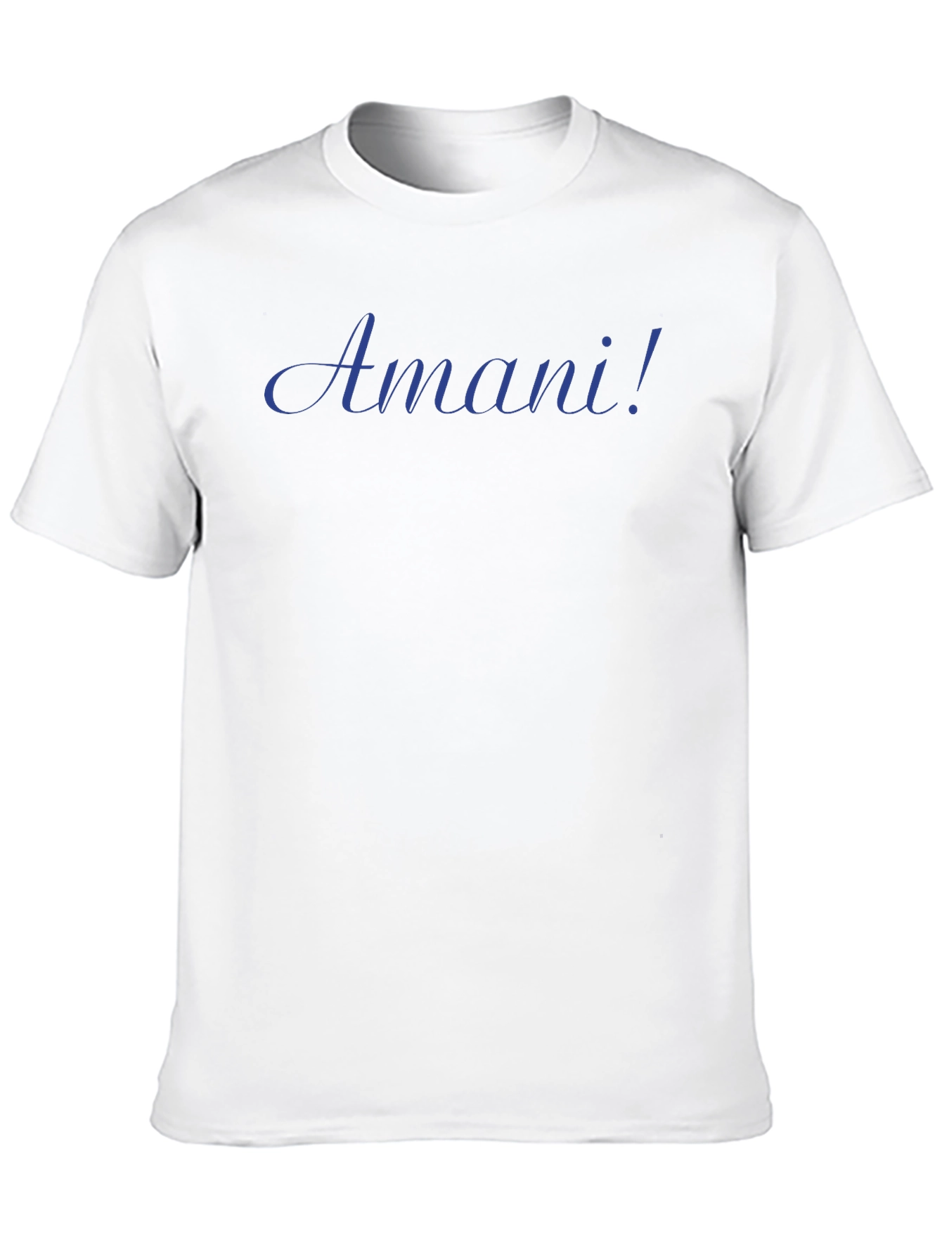 Amani! Custom Text Black T-Shirt