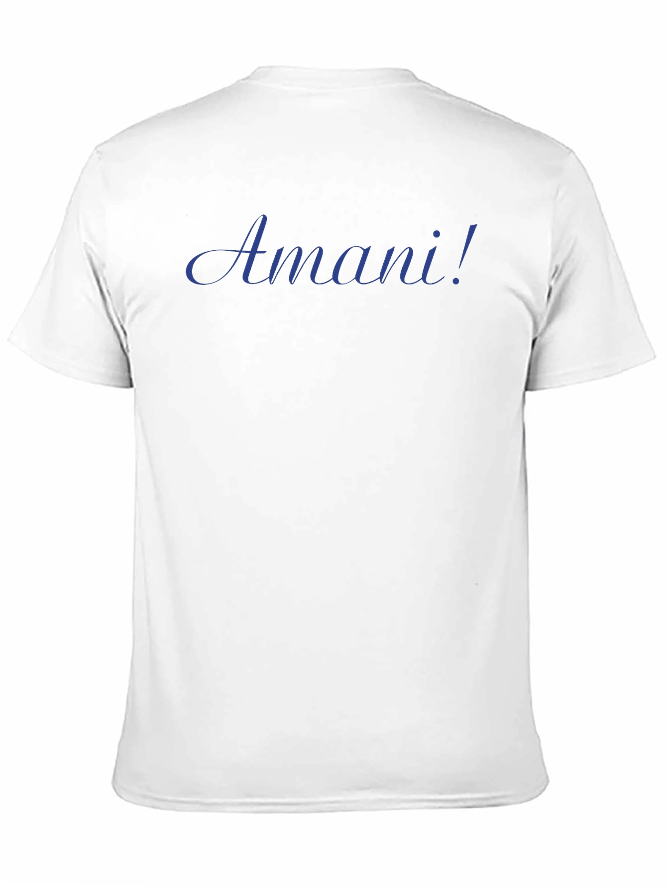 Amani! Custom Text Black T-Shirt