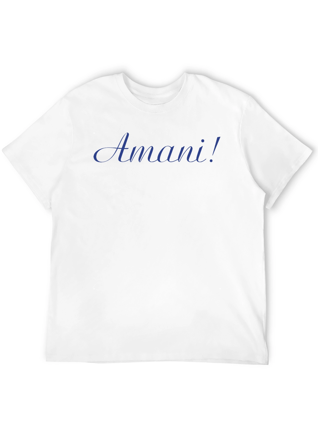 Amani! Custom Text Black T-Shirt