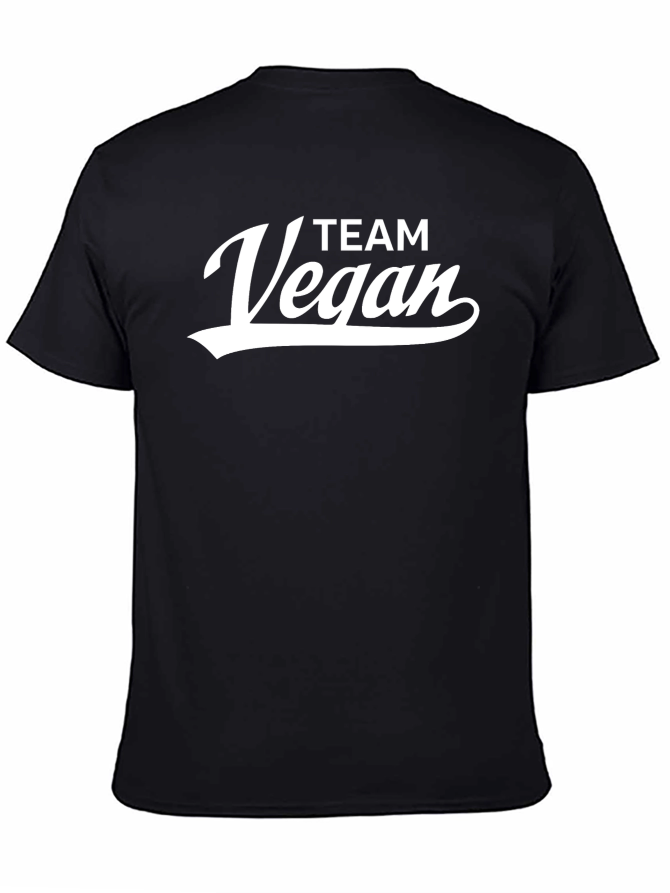 Team Vegan Black T-Shirt - Vegan Lifestyle Apparel