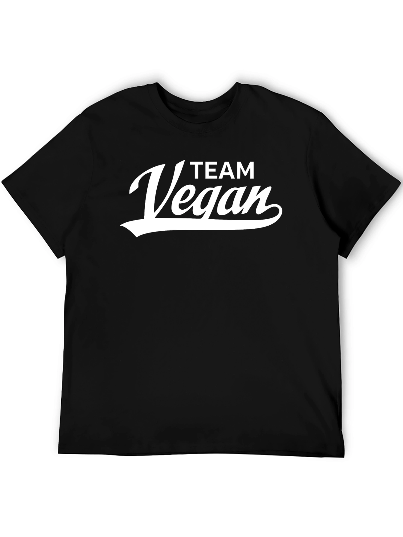 Team Vegan Black T-Shirt - Vegan Lifestyle Apparel
