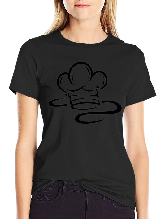 Chef Hat Graphic Black T-Shirt