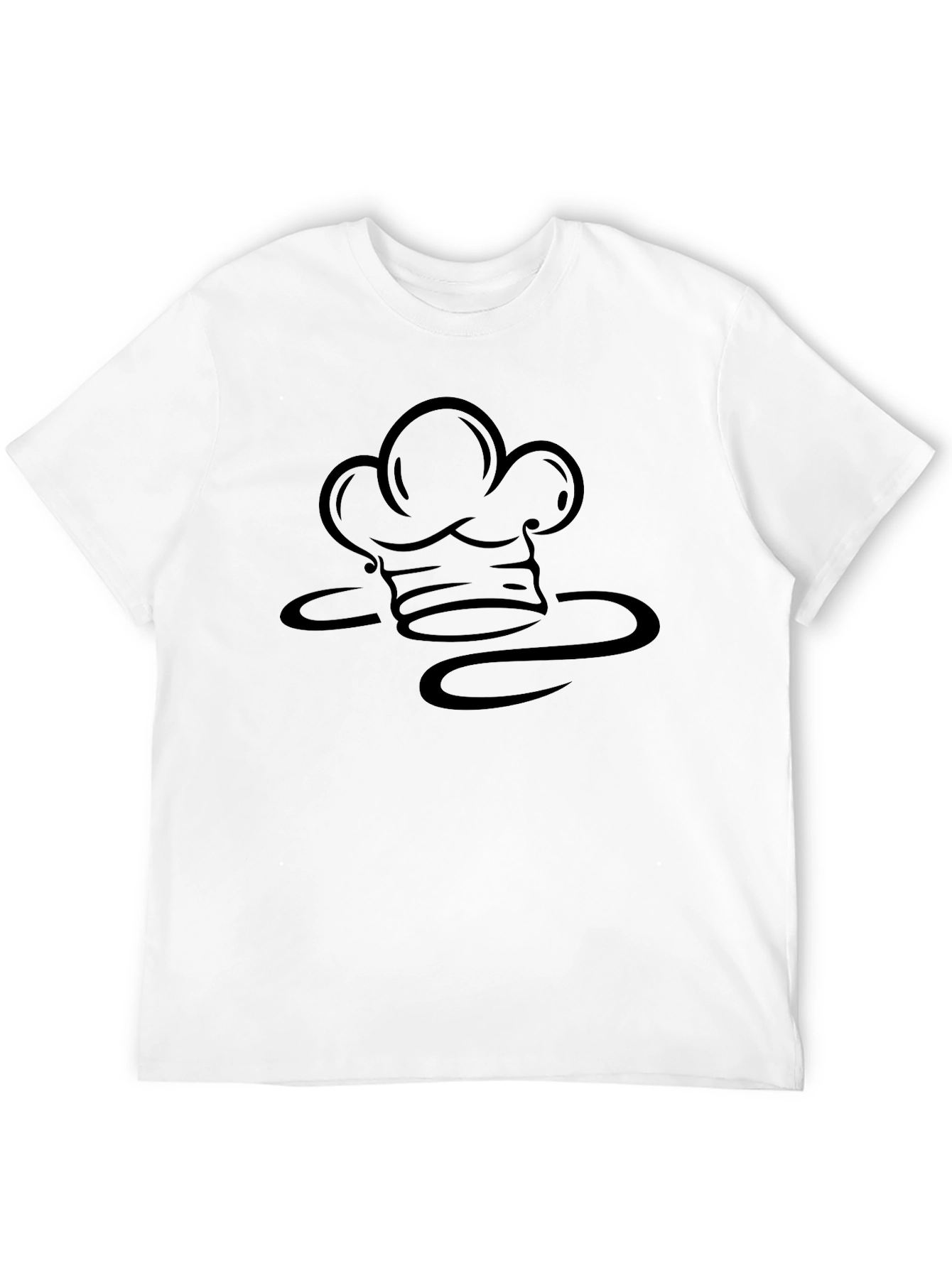 Chef Hat Graphic Black T-Shirt