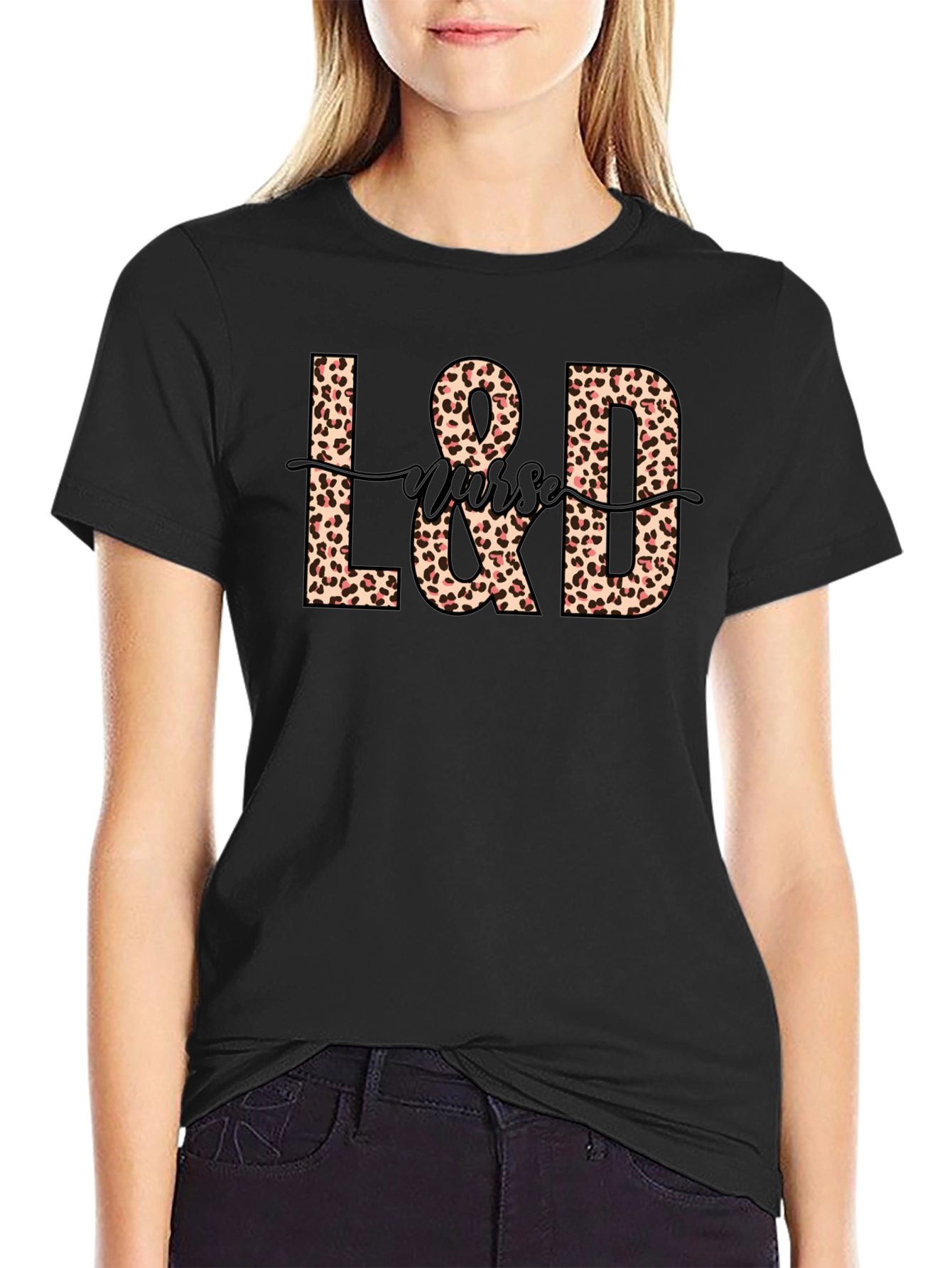 L&D Nurse Leopard Print T-Shirt