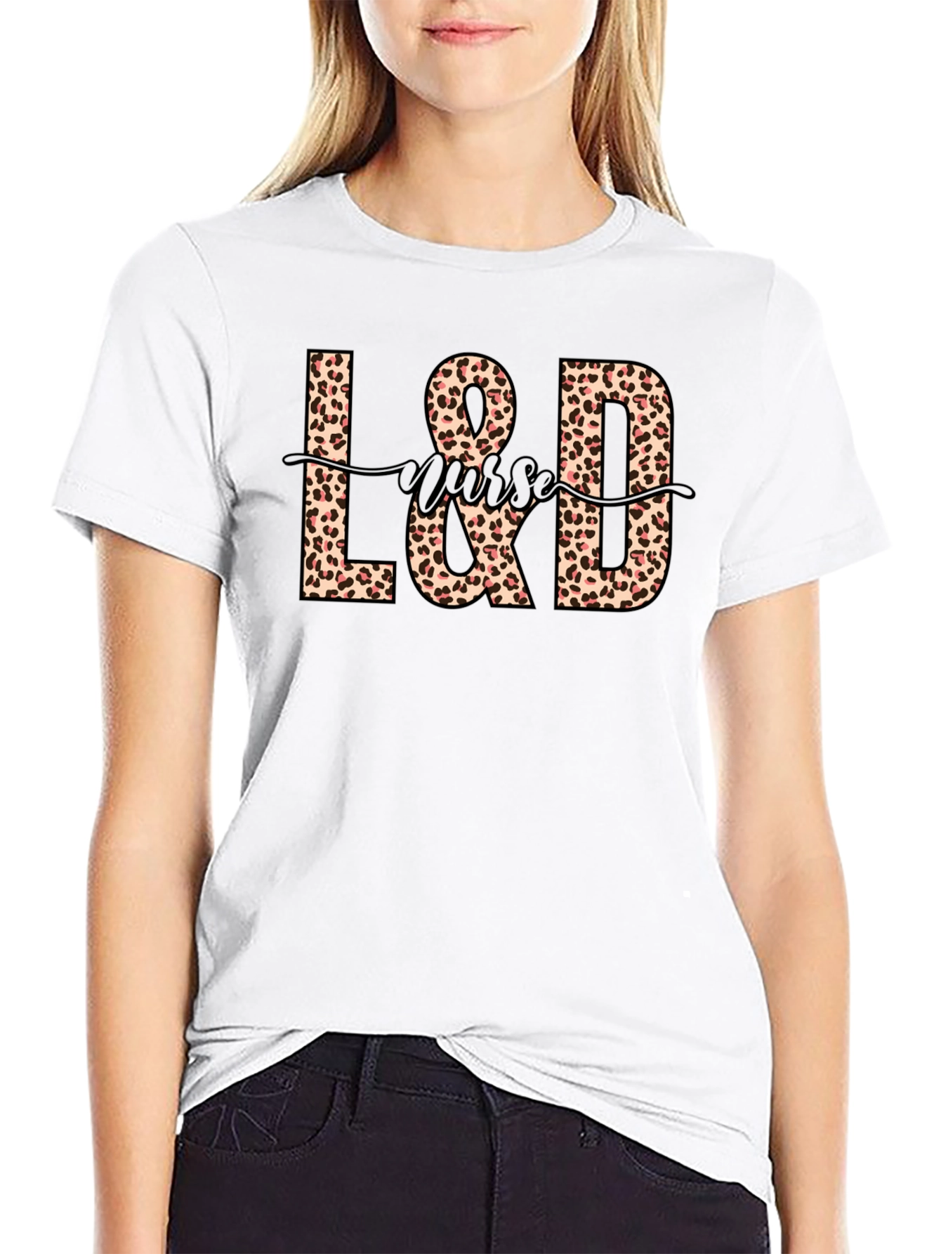 L&D Nurse Leopard Print T-Shirt