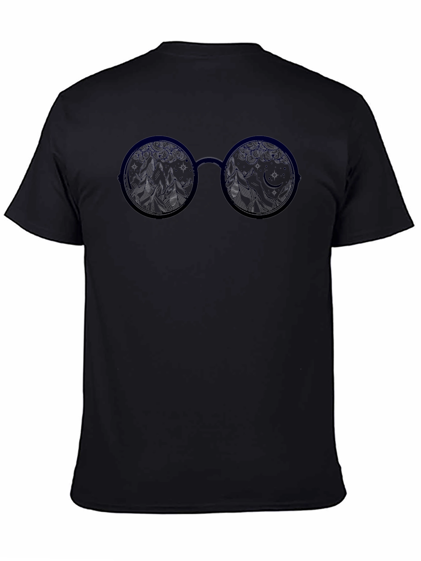 Night Sky Glasses Graphic Tee - Soft Cotton Blend