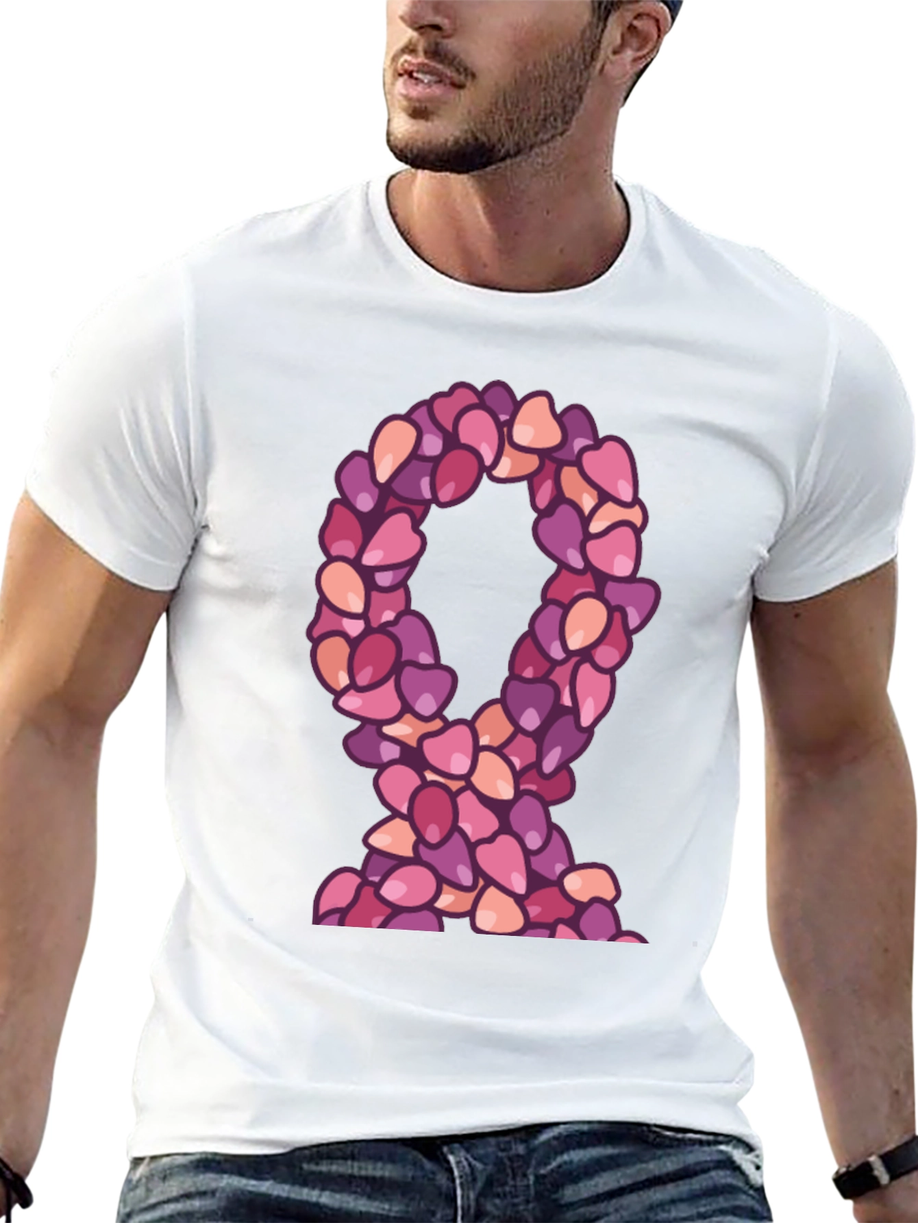 Ribbon Made of Hearts T-Shirt
