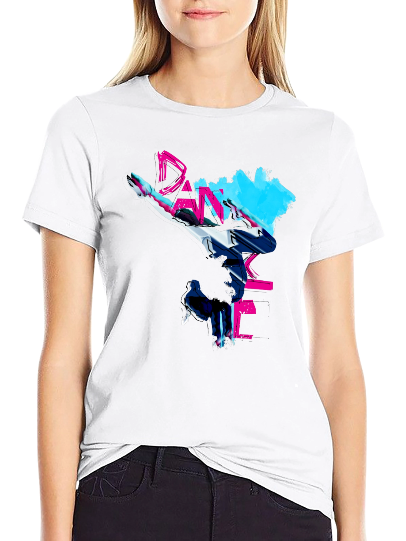 Dance Graphic Black T-Shirt