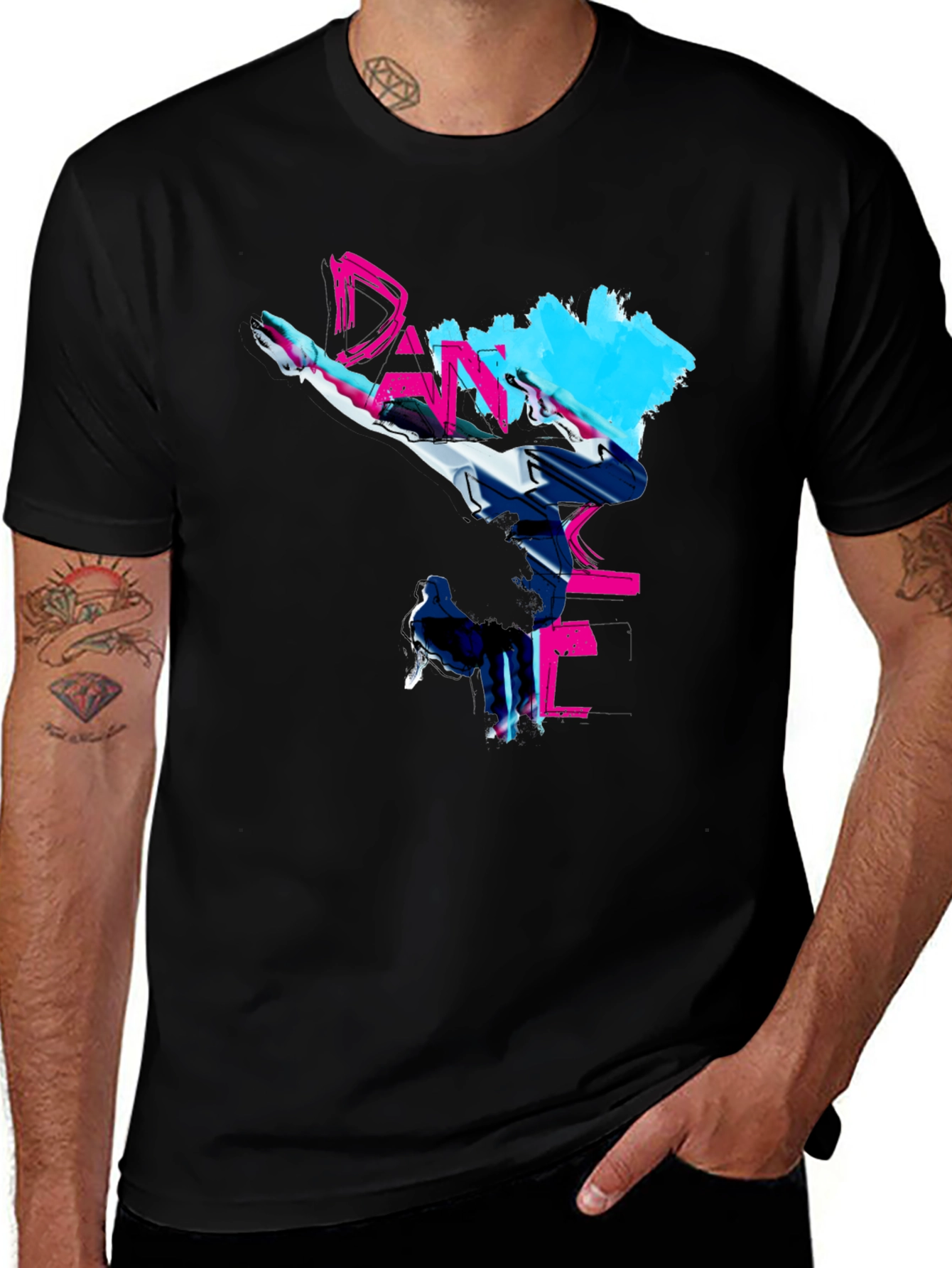 Dance Graphic Black T-Shirt