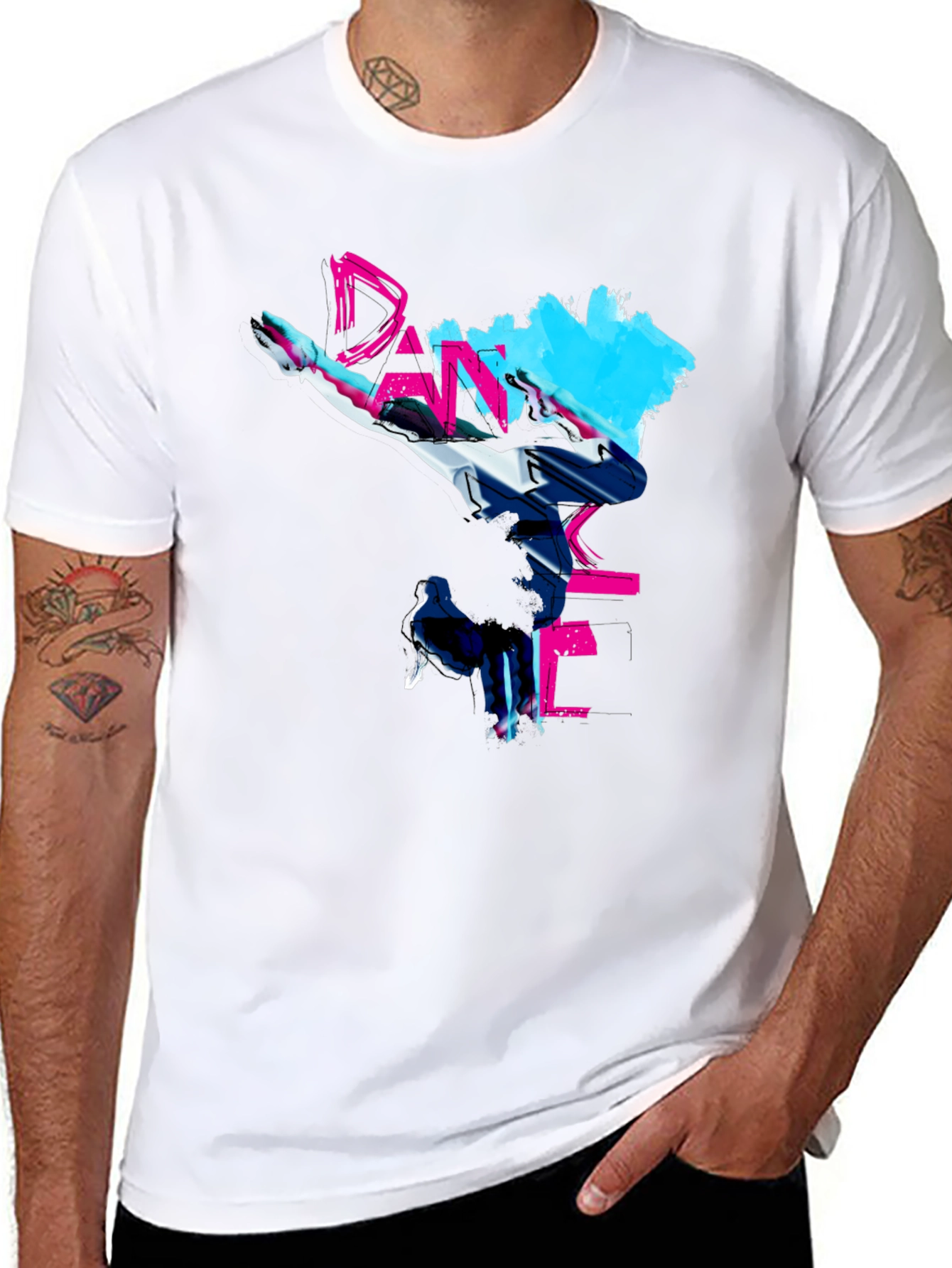 Dance Graphic Black T-Shirt
