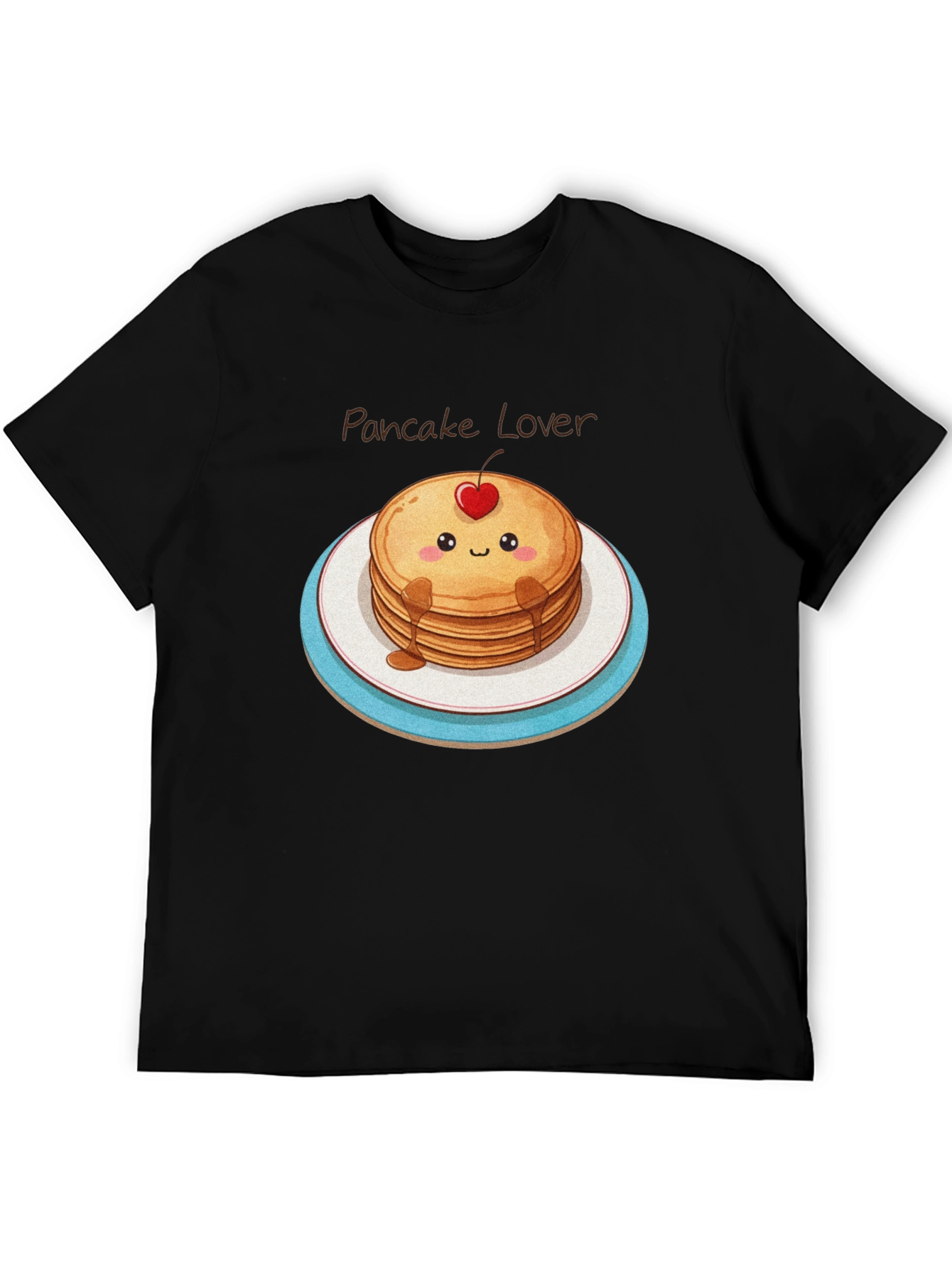 Pancake Lover Graphic Tee - Kawaii Food Shirt