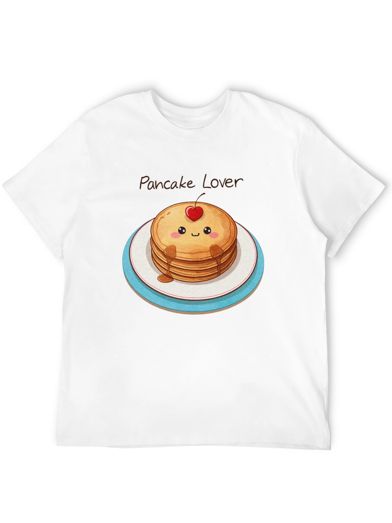 Pancake Lover Graphic Tee - Kawaii Food Shirt