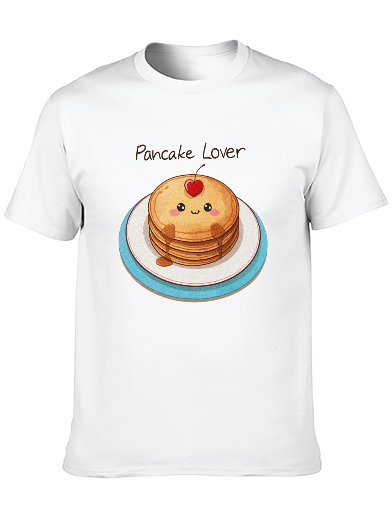Pancake Lover Graphic Tee - Kawaii Food Shirt