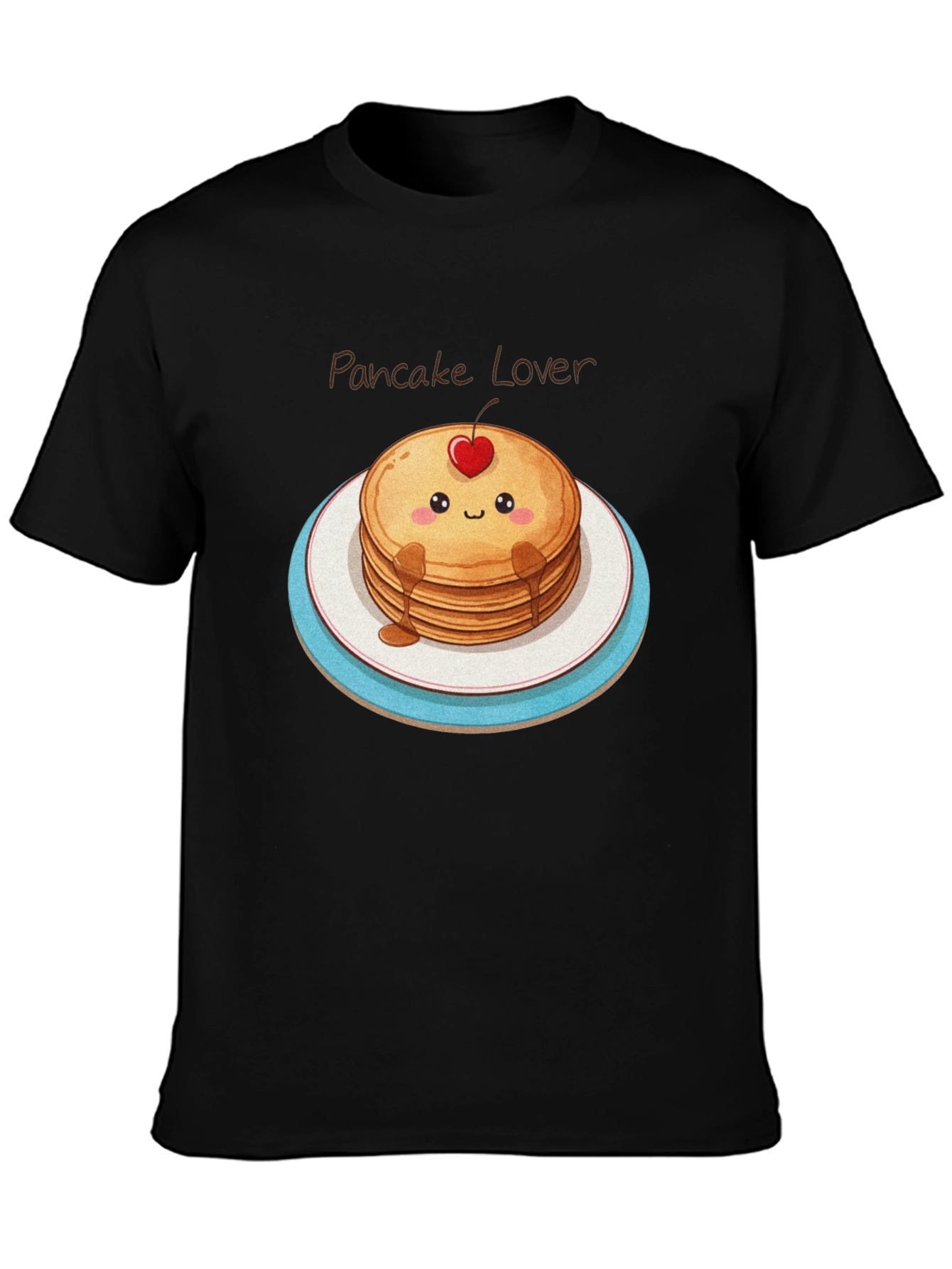 Pancake Lover Graphic Tee - Kawaii Food Shirt