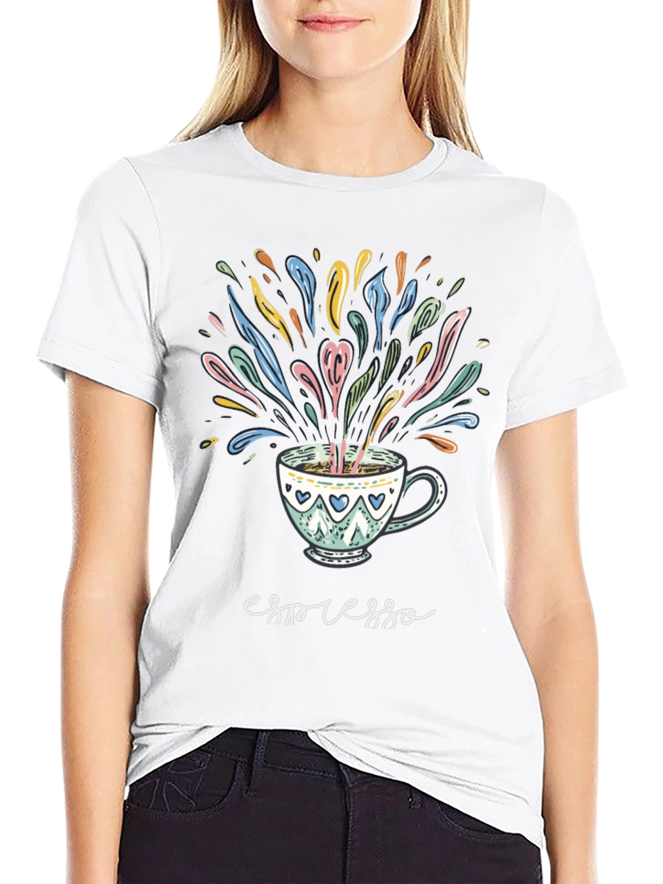 Espresso Art T-Shirt - Stylish Coffee Lover Tee