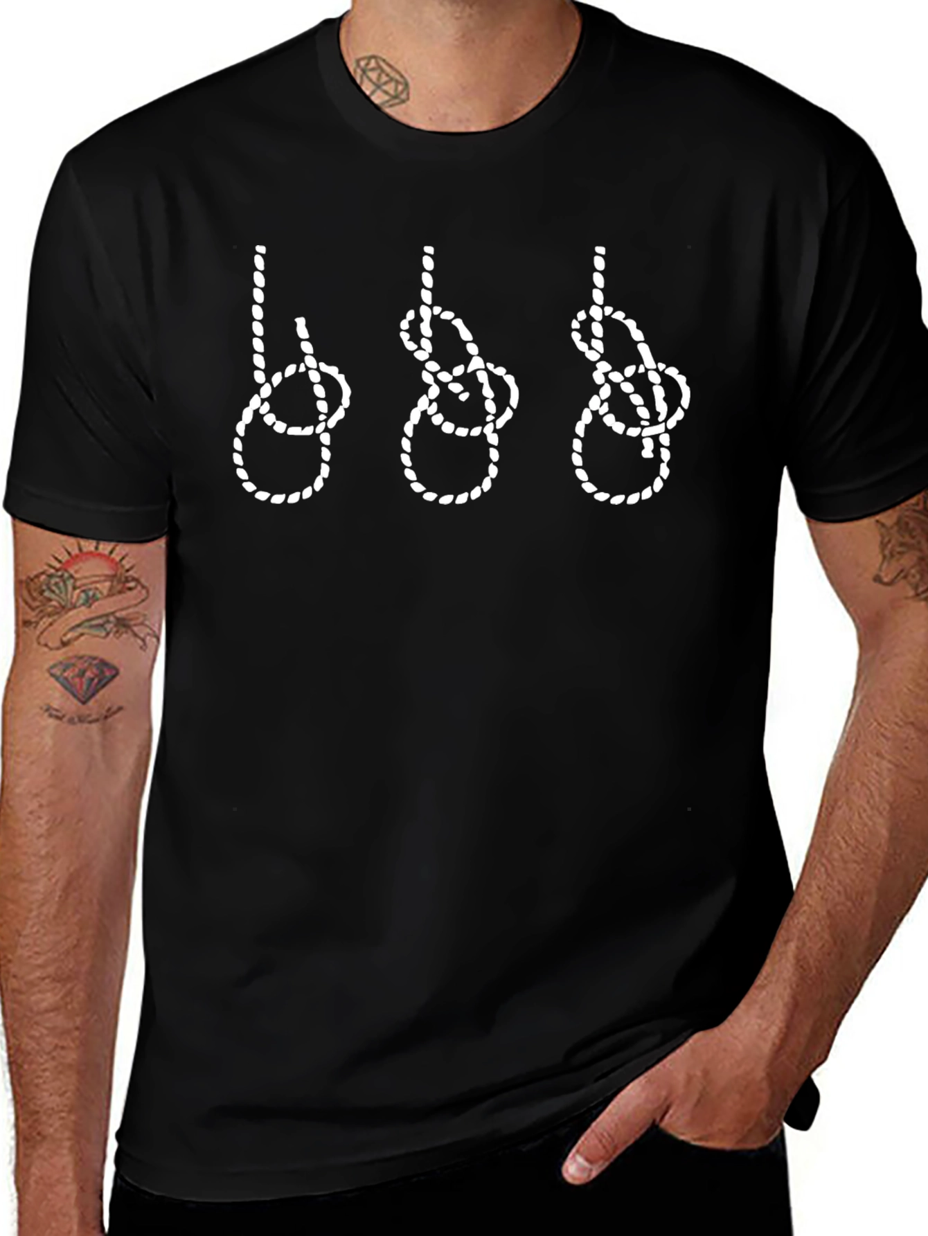 Knots Graphic Tee - Unique Nautical Design