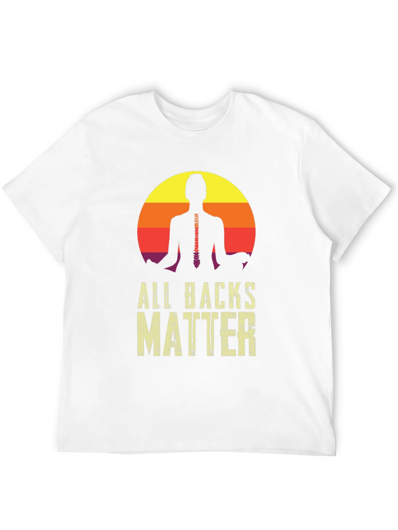 All Backs Matter Yoga Spine T-Shirt