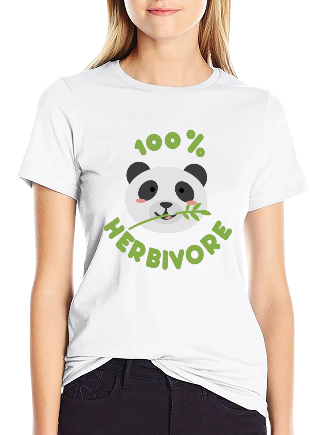 100% Herbivore Panda Graphic T-Shirt