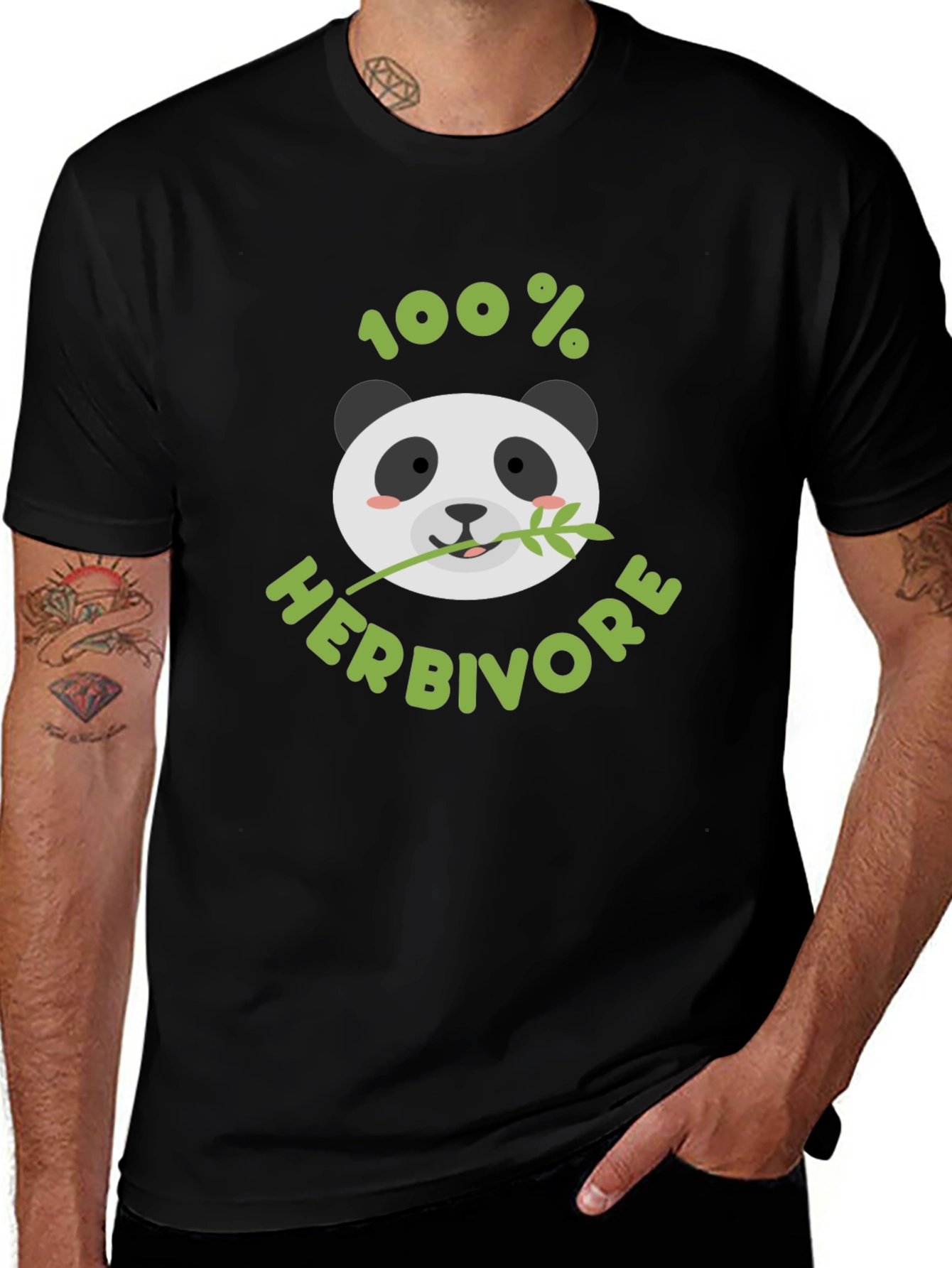 100% Herbivore Panda Graphic T-Shirt