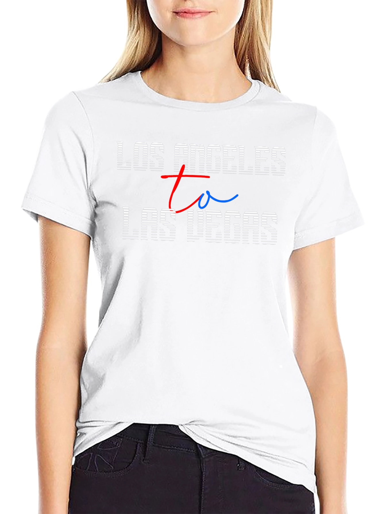 Los Angeles to Las Vegas Graphic Tee
