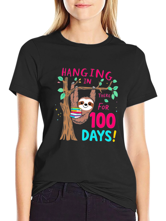 100 Days of School Sloth T-Shirt