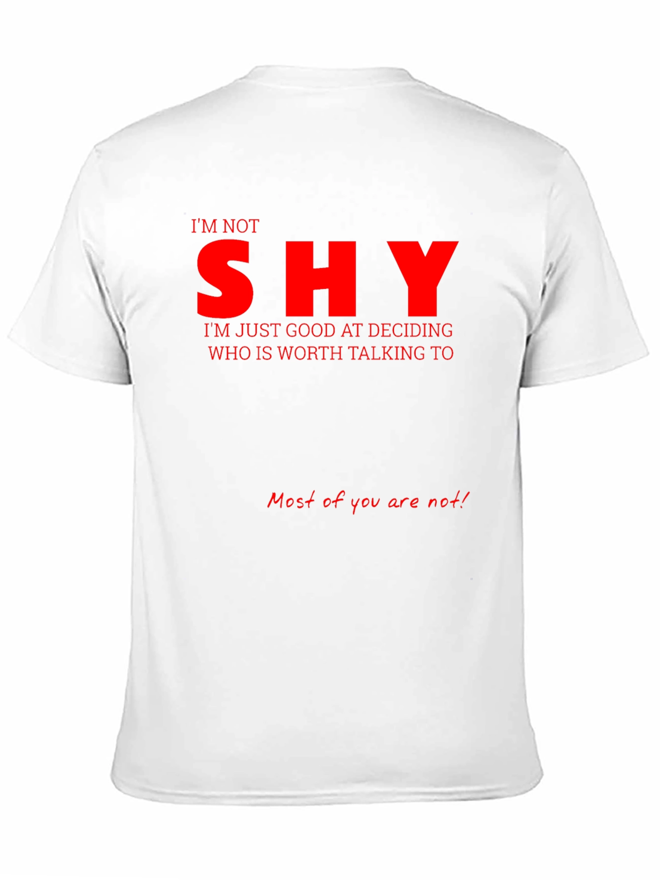 Im Not Shy Graphic T-Shirt - Black