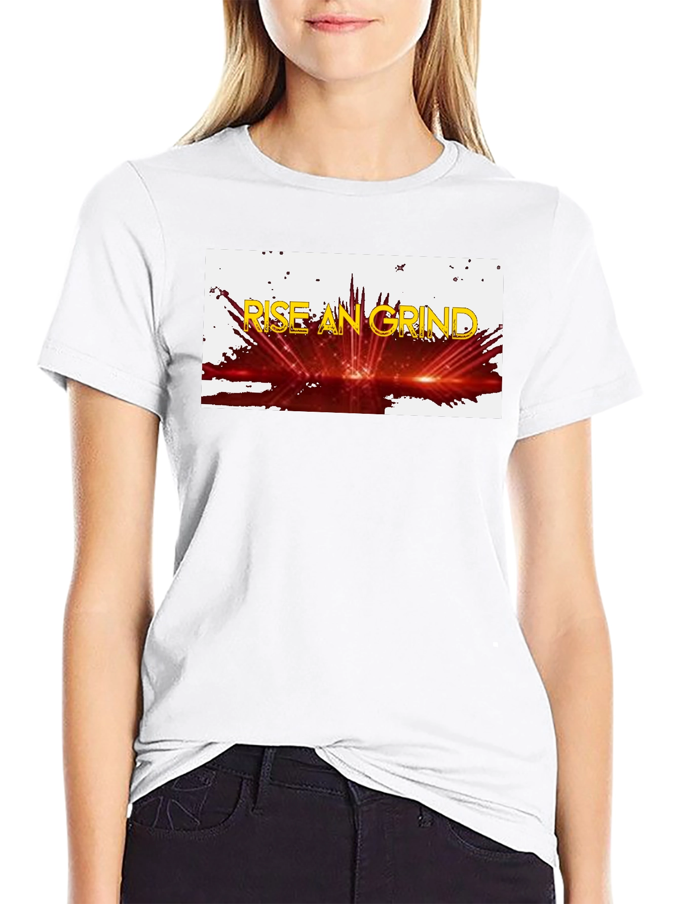 Rise An Grind Graphic T-Shirt - Black
