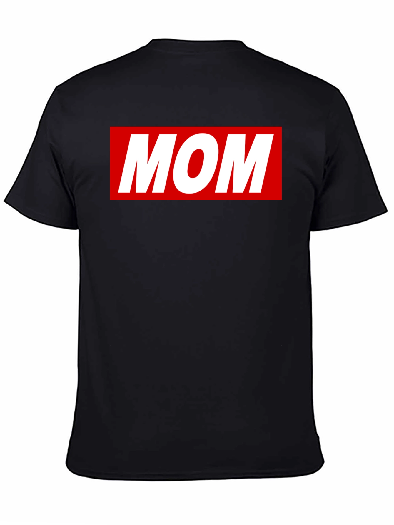 MOM T-Shirt - Classic Red Box Logo Design