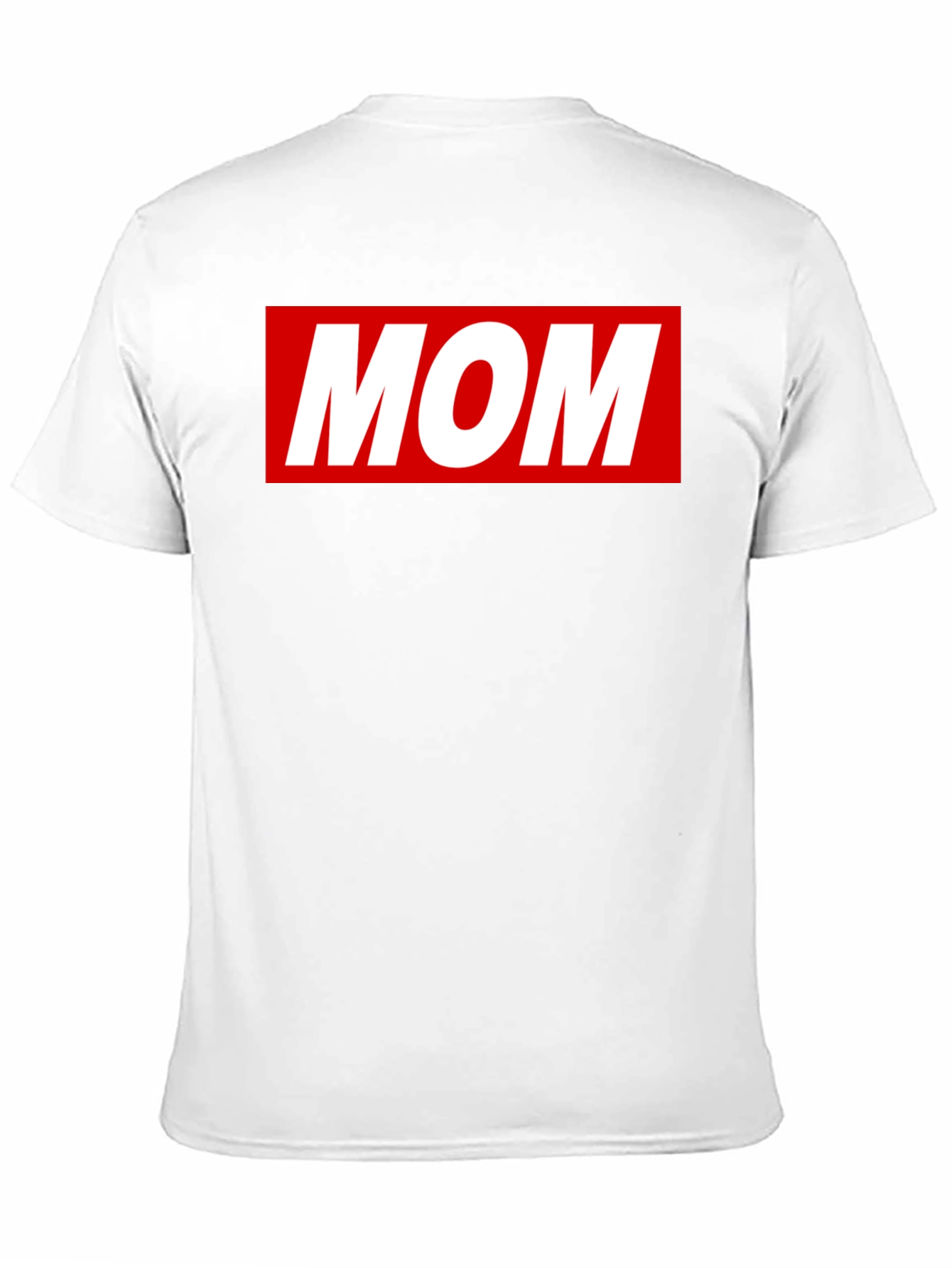 MOM T-Shirt - Classic Red Box Logo Design