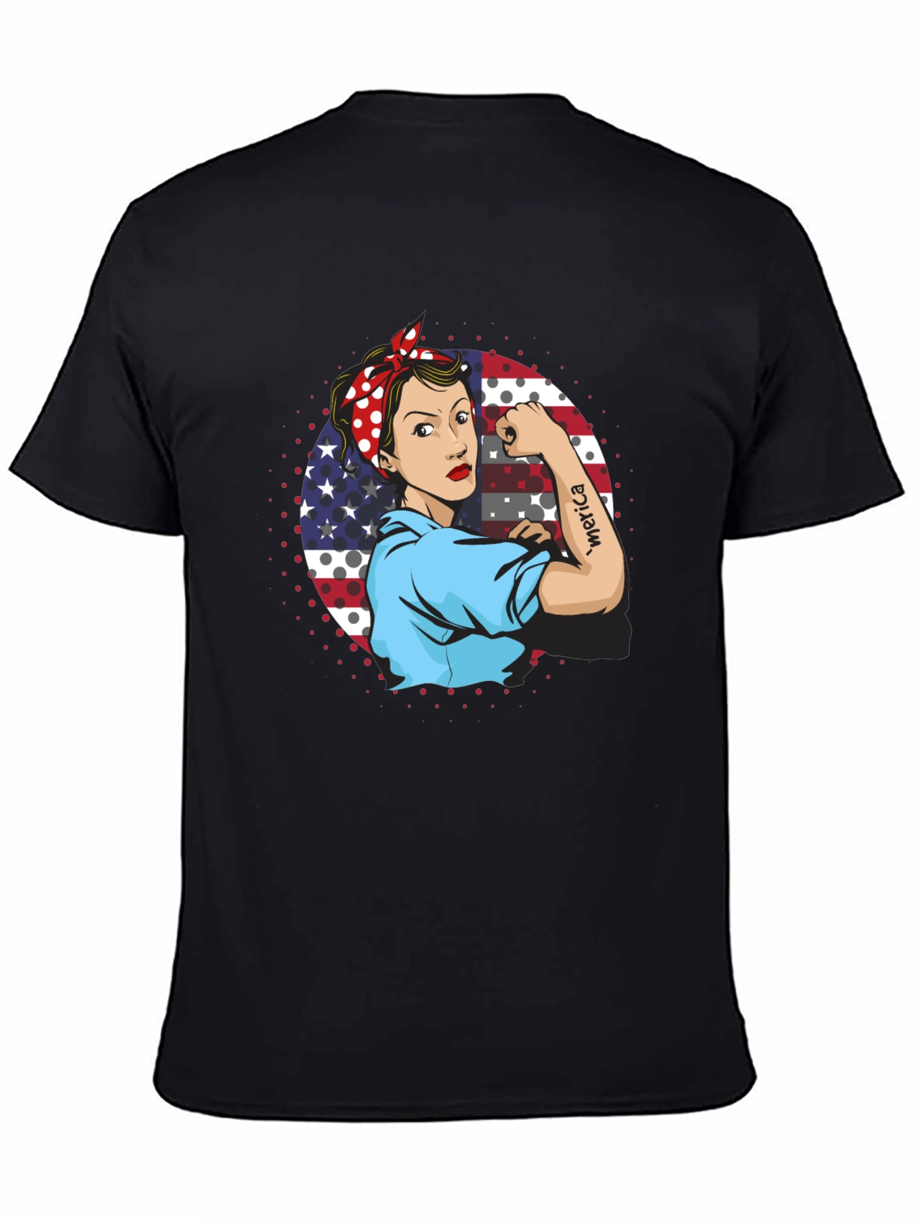 Rosie the Riveter Patriotic T-Shirt