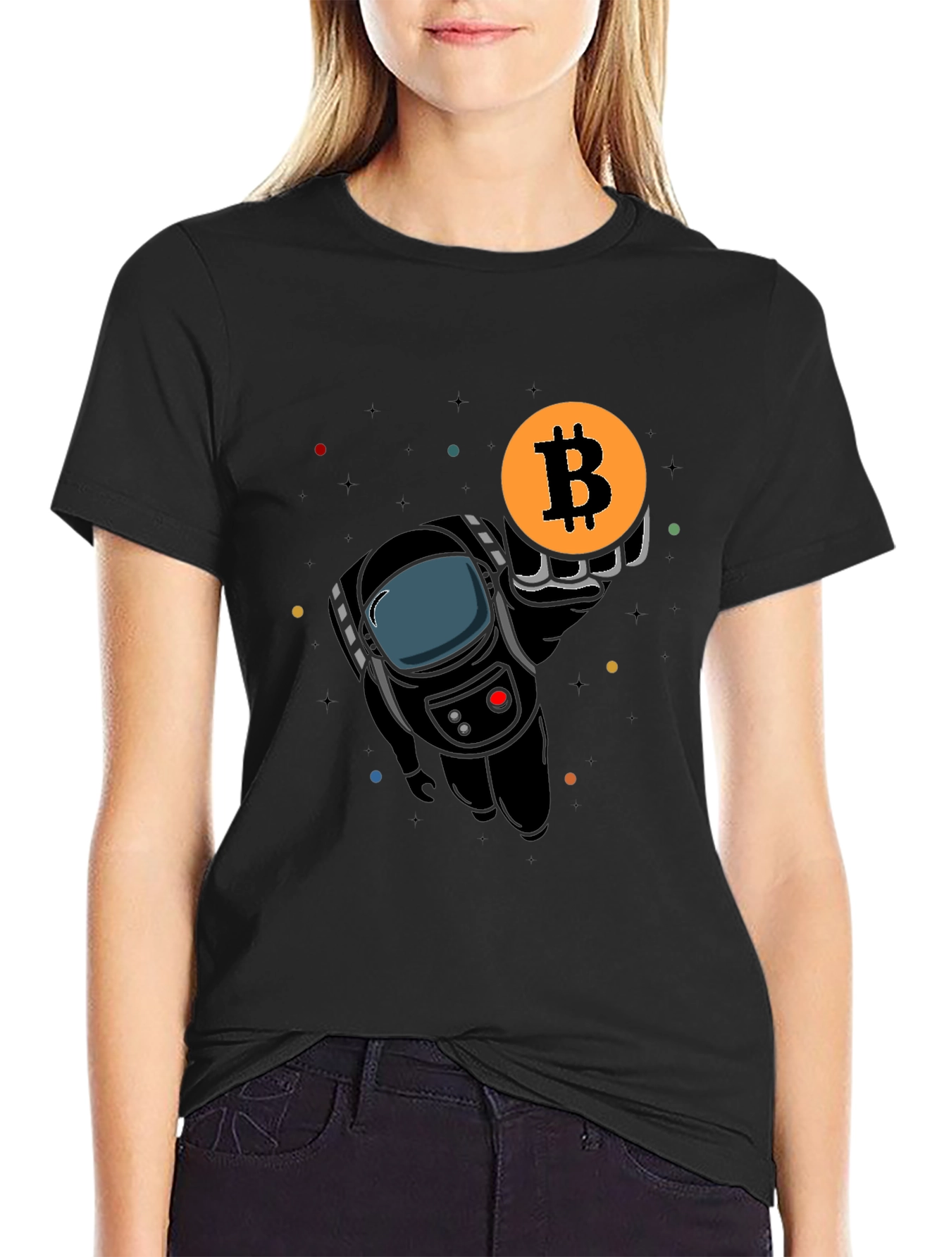 Bitcoin Astronaut T-Shirt Crypto Fashion