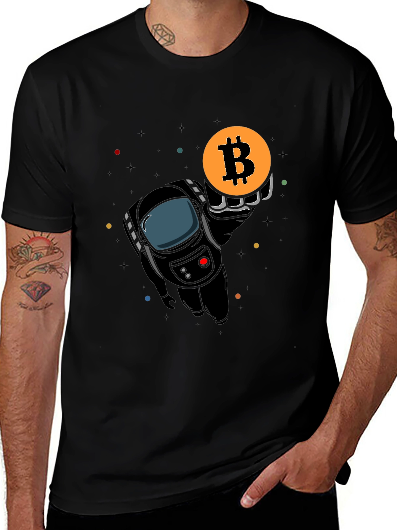 Bitcoin Astronaut T-Shirt Crypto Fashion