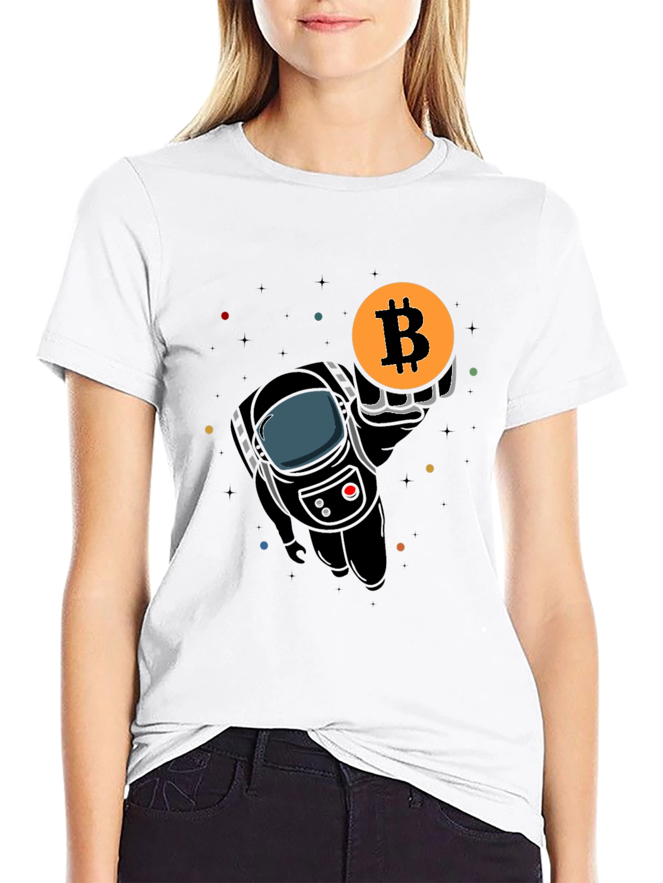 Bitcoin Astronaut T-Shirt Crypto Fashion