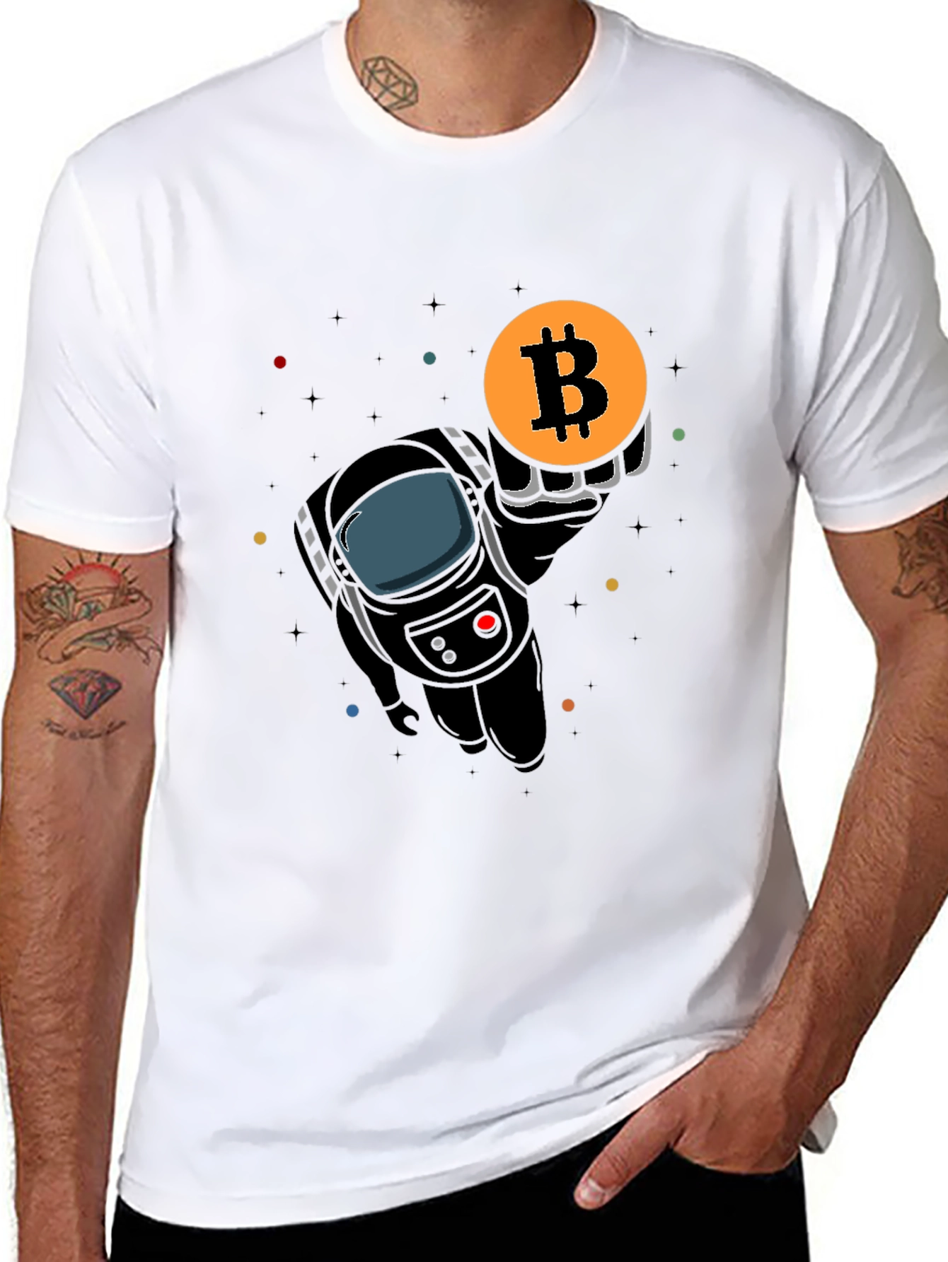 Bitcoin Astronaut T-Shirt Crypto Fashion