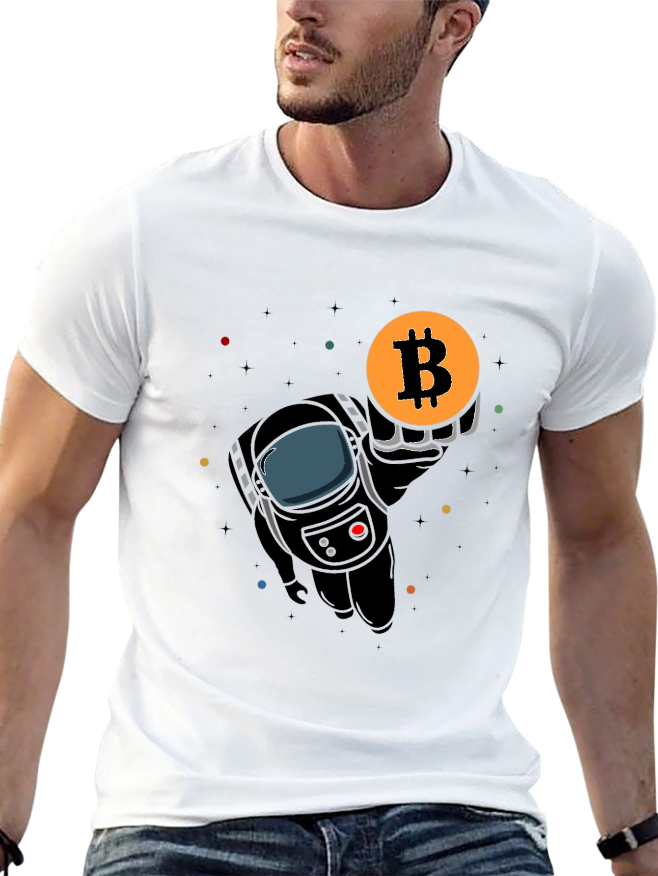 Bitcoin Astronaut T-Shirt Crypto Fashion