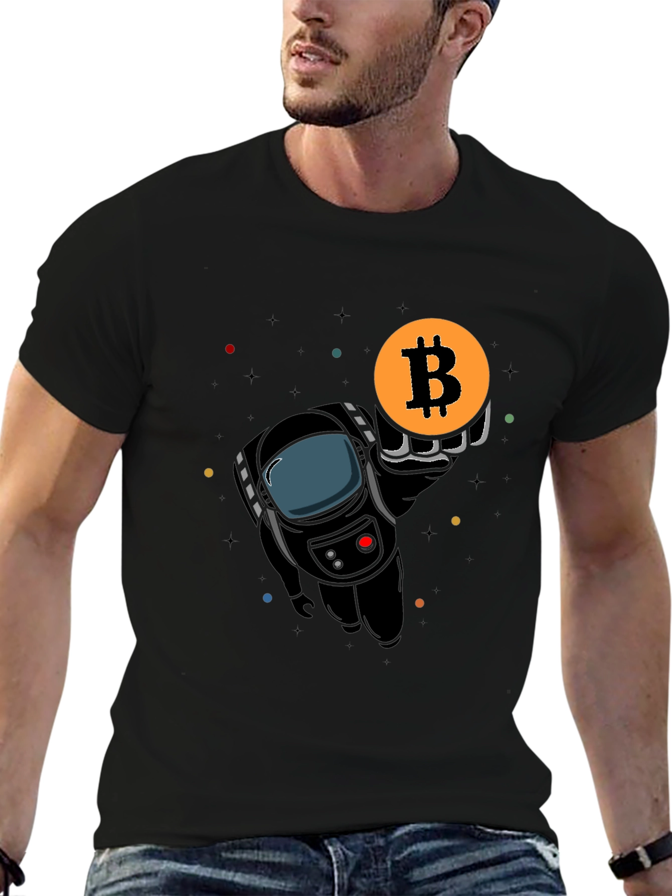Bitcoin Astronaut T-Shirt Crypto Fashion