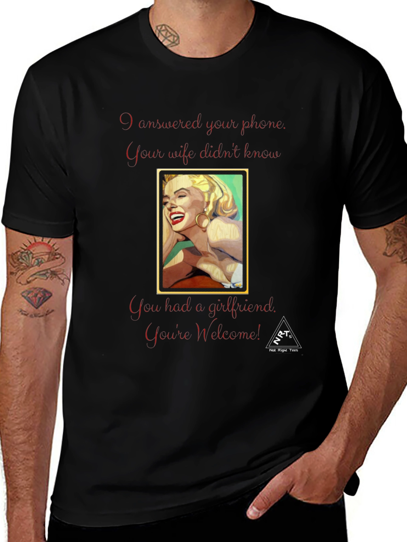 Humorous Marilyn Monroe Graphic Tee