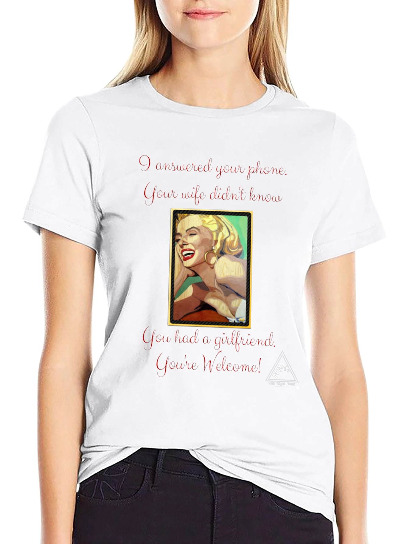 Humorous Marilyn Monroe Graphic Tee