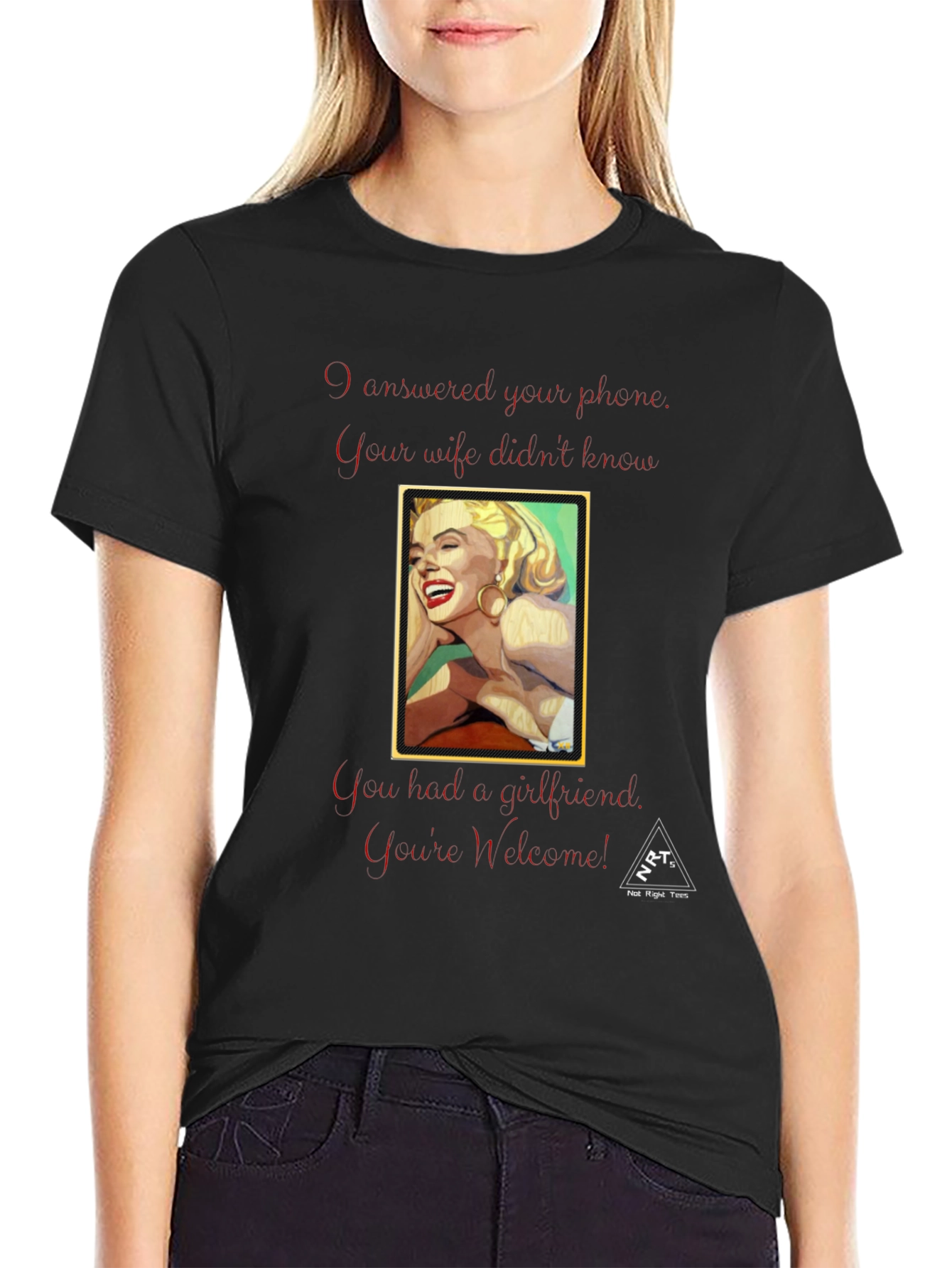 Humorous Marilyn Monroe Graphic Tee