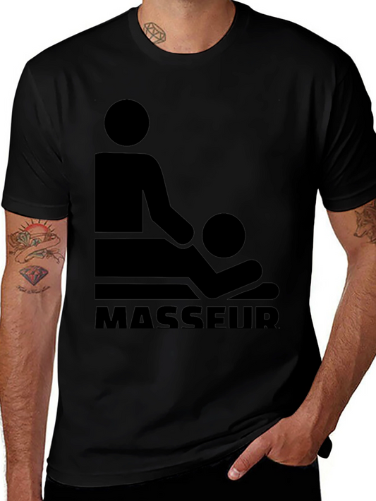Masseur Graphic T-Shirt - Black