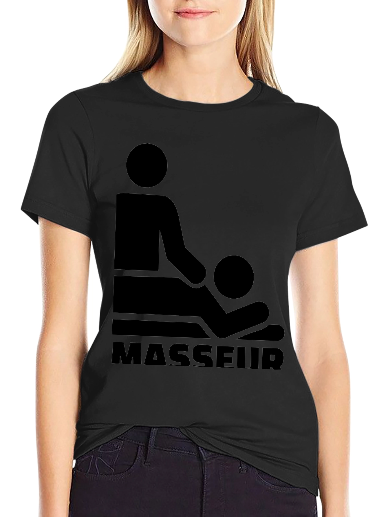 Masseur Graphic T-Shirt - Black