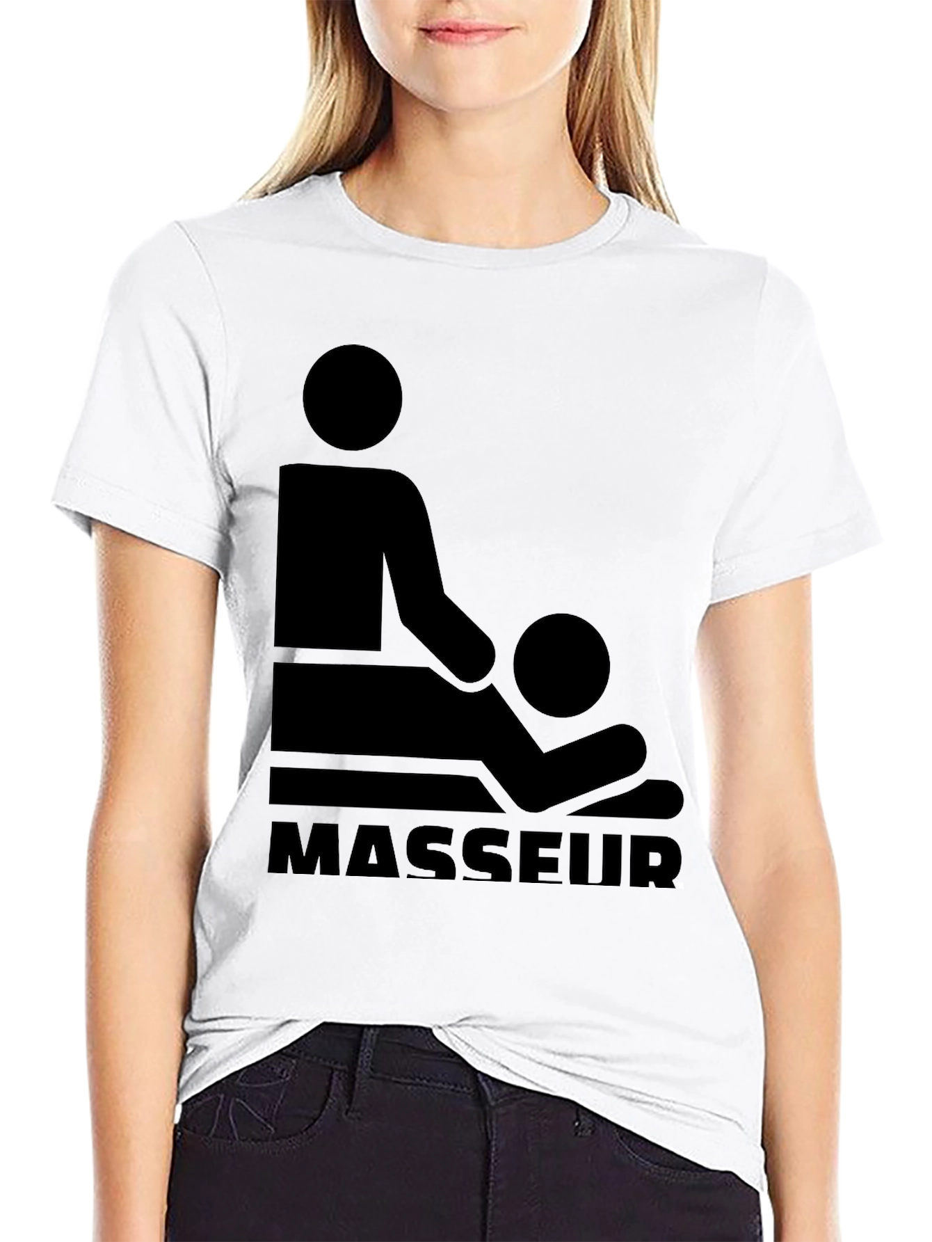 Masseur Graphic T-Shirt - Black