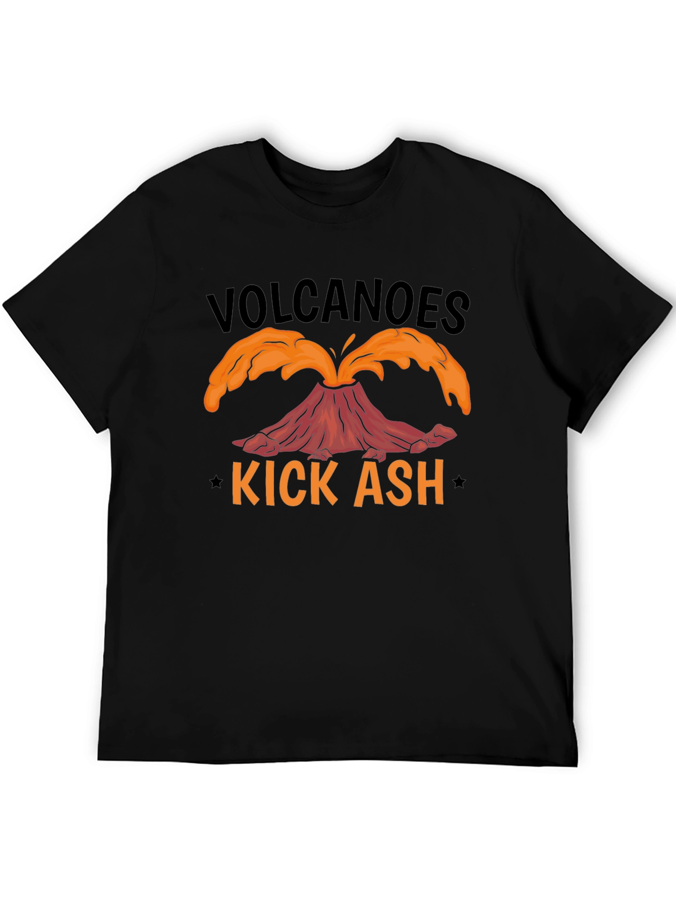 Volcanoes Kick Ash T-Shirt - Black