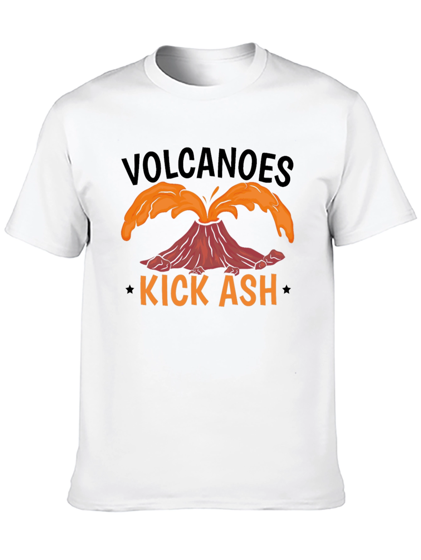 Volcanoes Kick Ash T-Shirt - Black