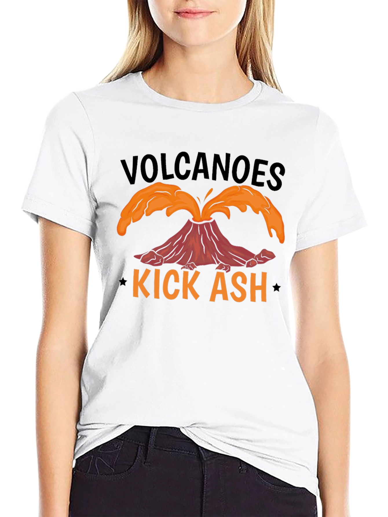 Volcanoes Kick Ash T-Shirt - Black