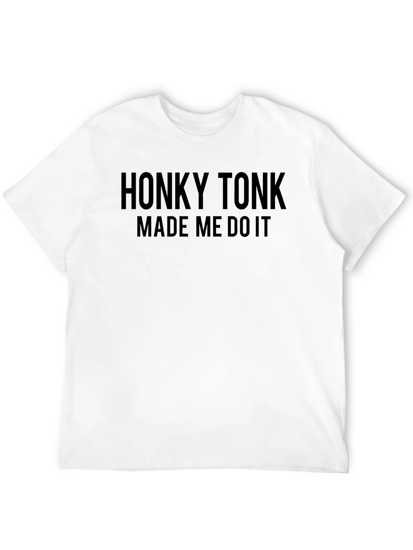 Honky Tonk Made Me Do It Black Graphic Tee