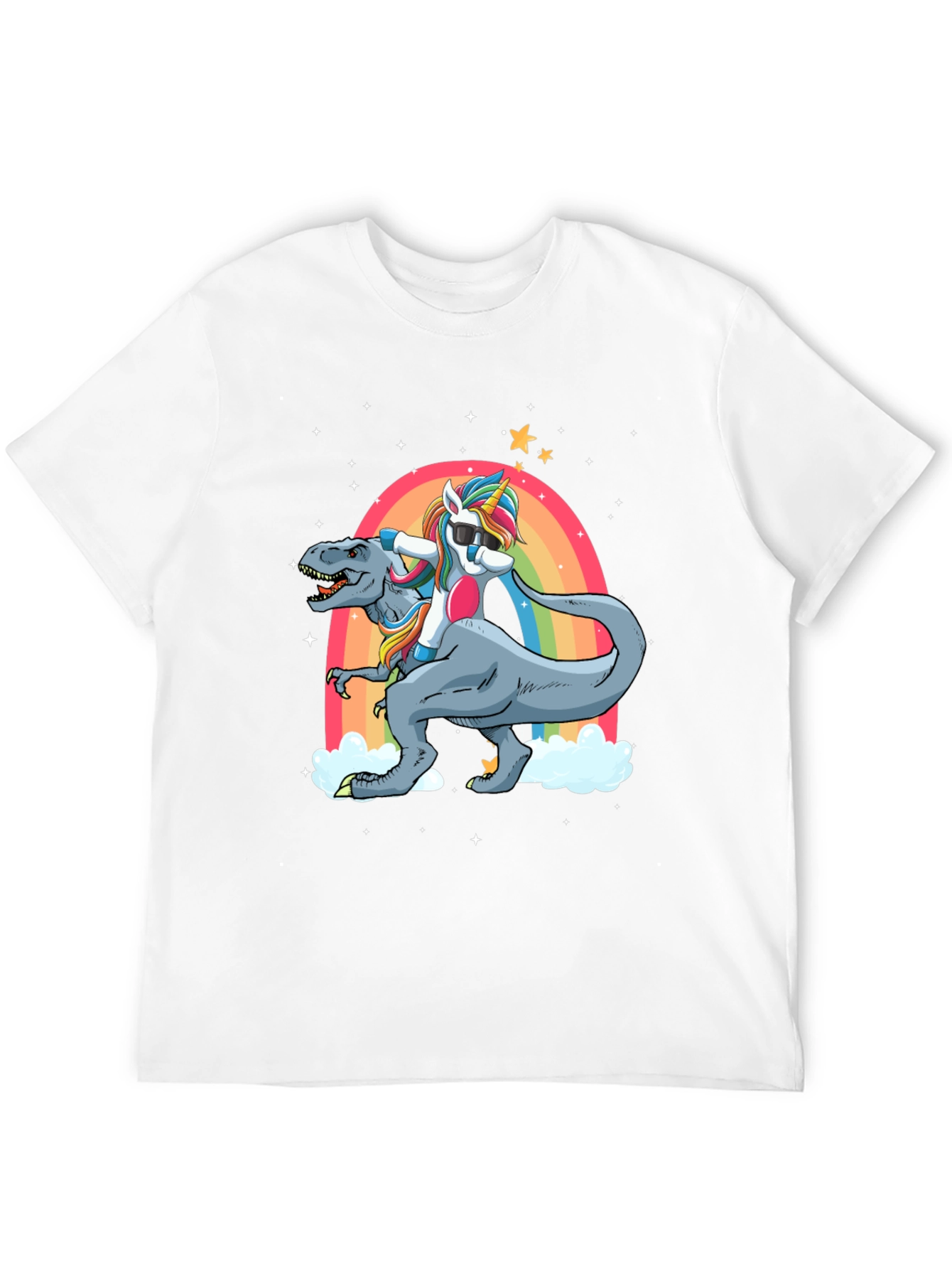 Unicorn Riding T-Rex T-Shirt