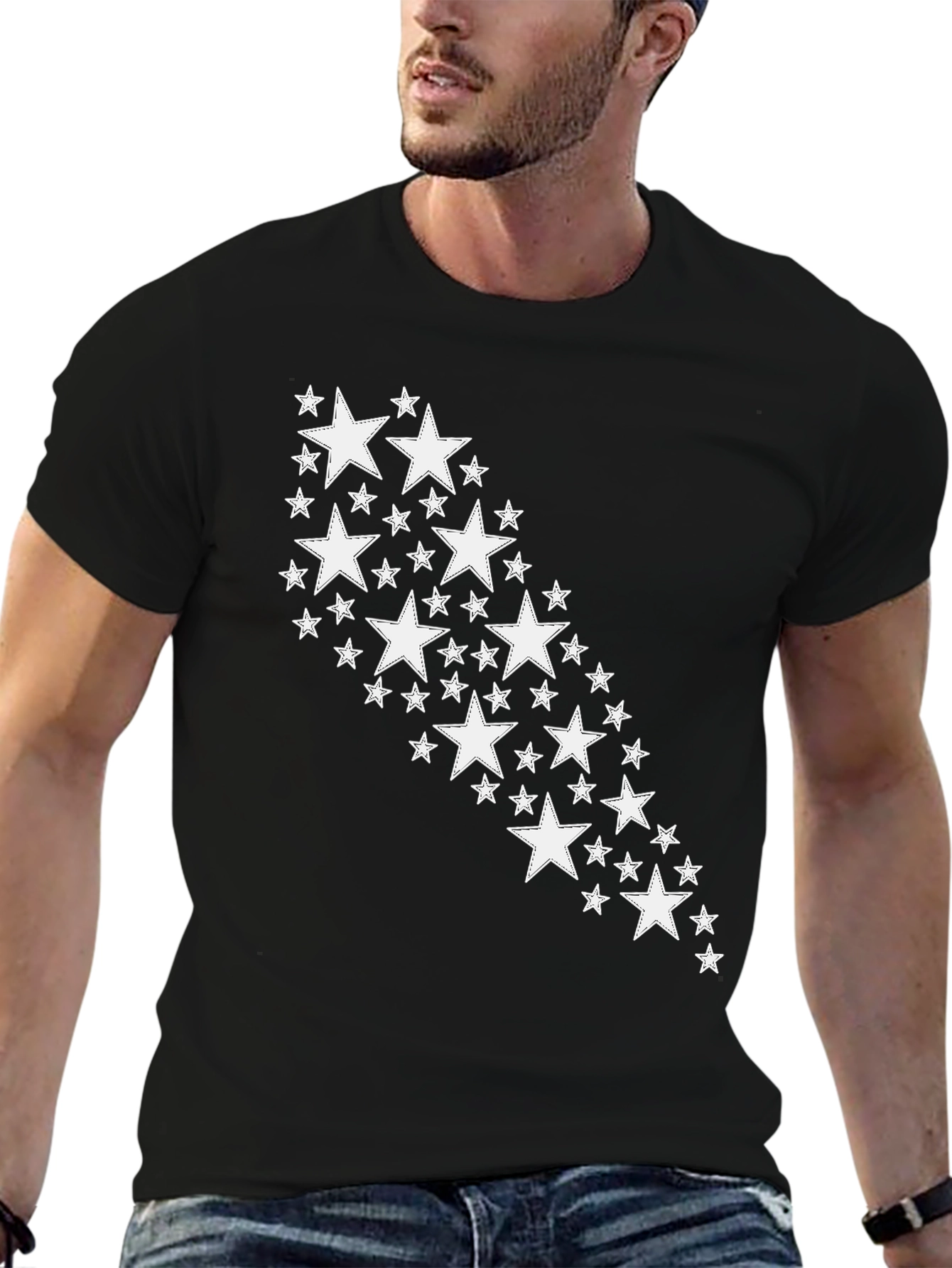 Starry Night Black Graphic Tee